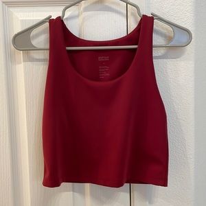 Girlfriend Collective Bordeaux Bella Scoop Tank Size Medium
